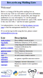 Mobile Screenshot of lists.eyrie.org
